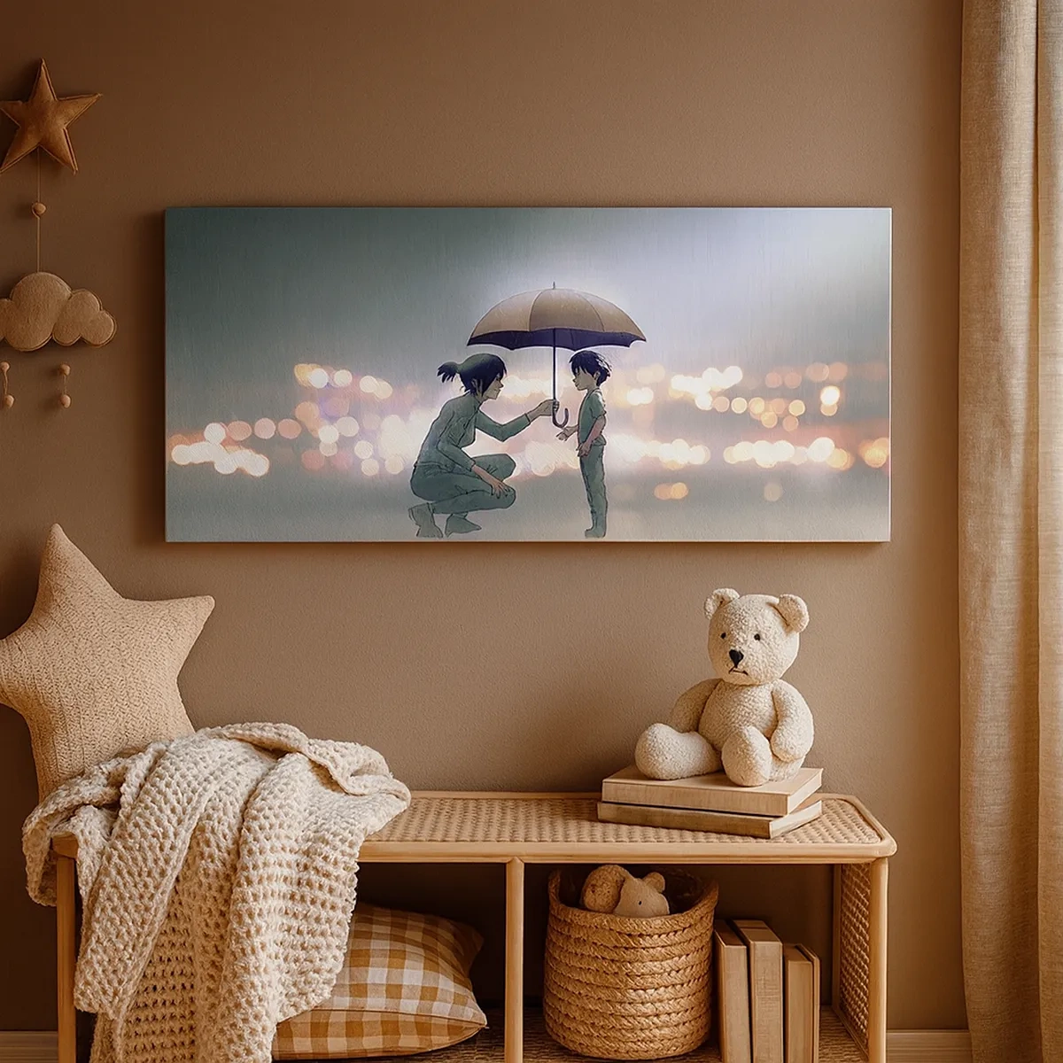 Lærredstryk - Billede på lærred - Og alt er godt nu - 30x30 cm