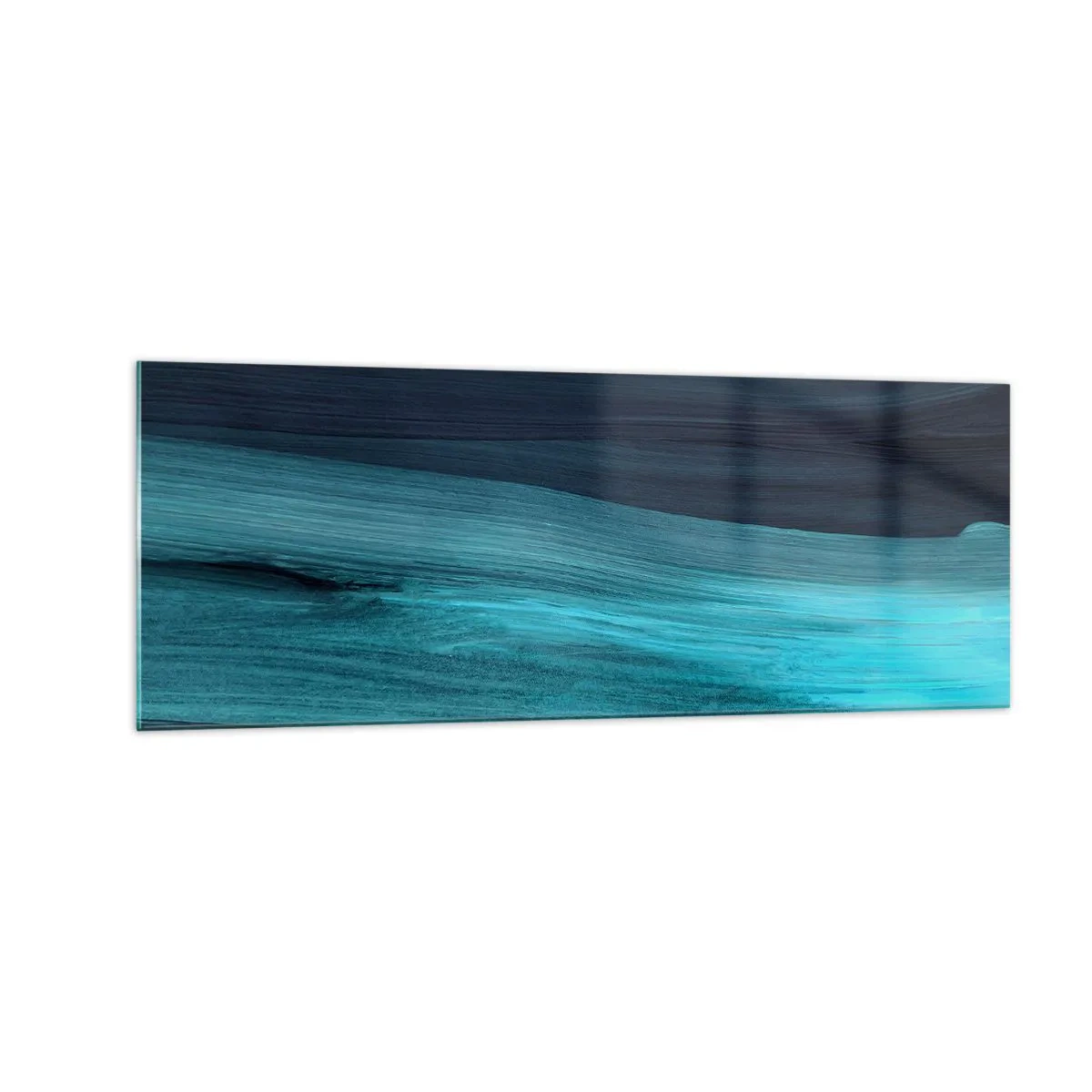 Billede på glas - Svøm med strømmen - 140x50 cm