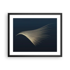Plakat i sort ramme - Som en engels hår - 50x40 cm
