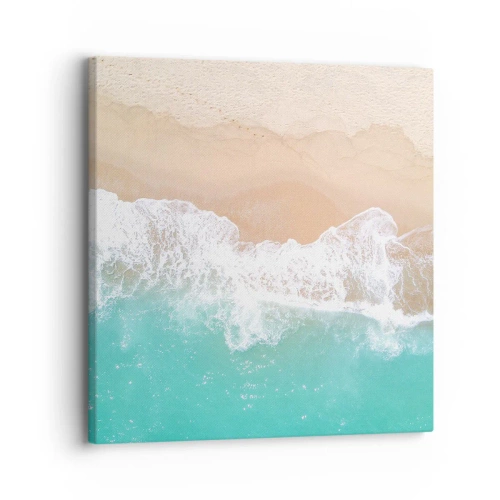 Lærredstryk - Billede på lærred - Kærlig berøring - 30x30 cm