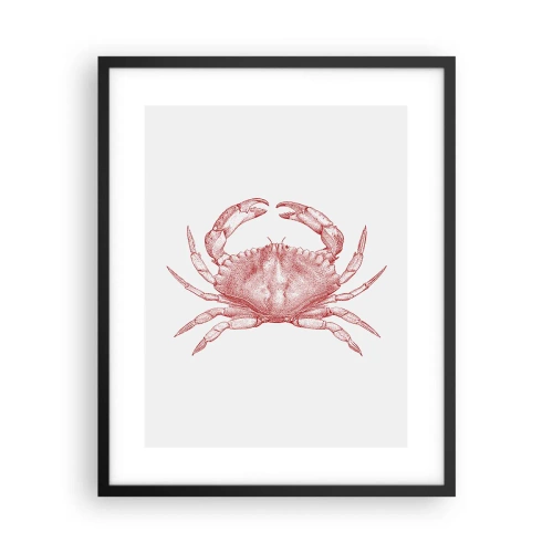 Plakat i sort ramme - Krabbe over krabber - 40x50 cm
