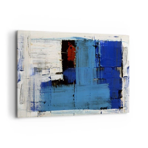 Lærredstryk - Billede på lærred - Det blås hemmelighed - 120x80 cm