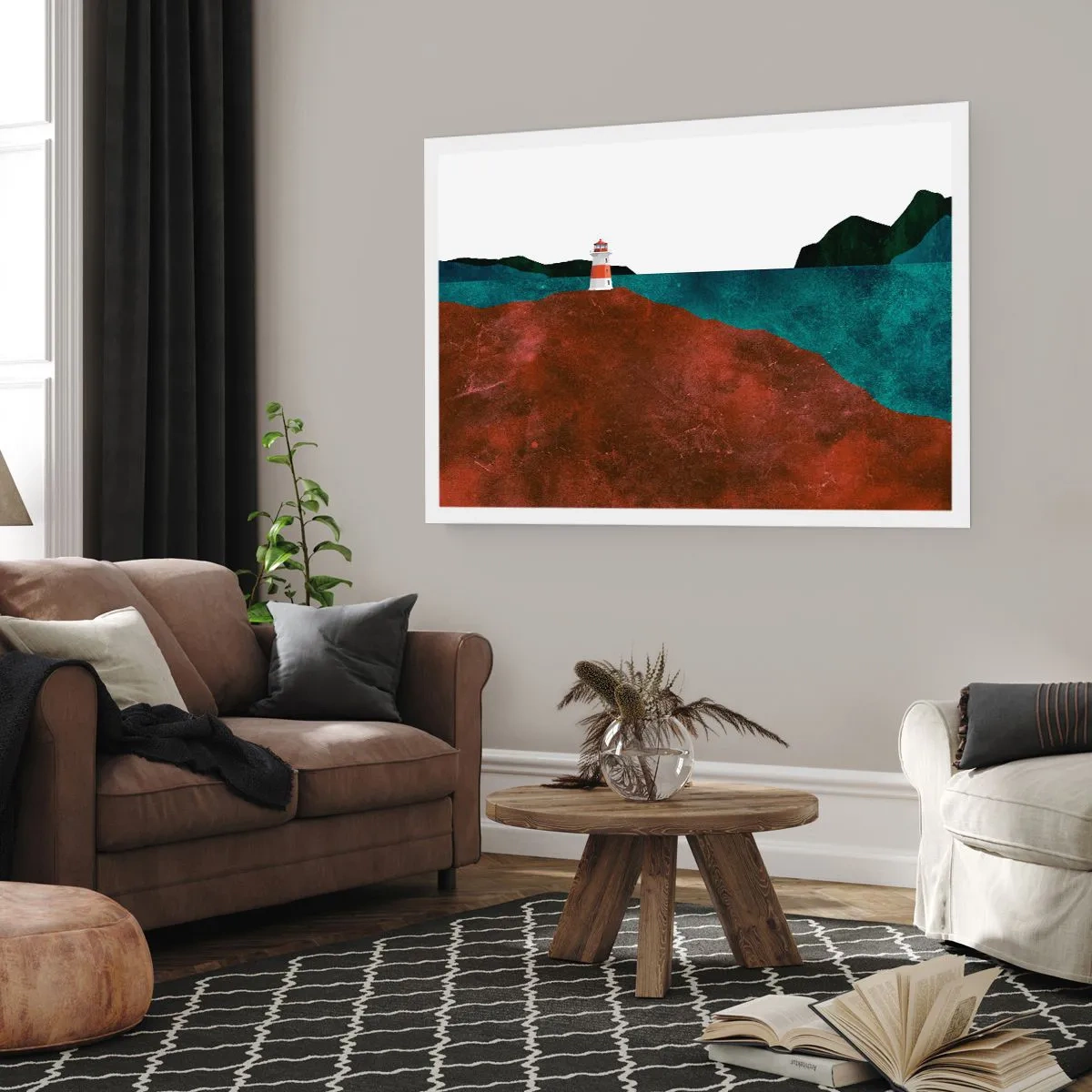 Plakat - Med blikket rettet mod havet - 91x61 cm