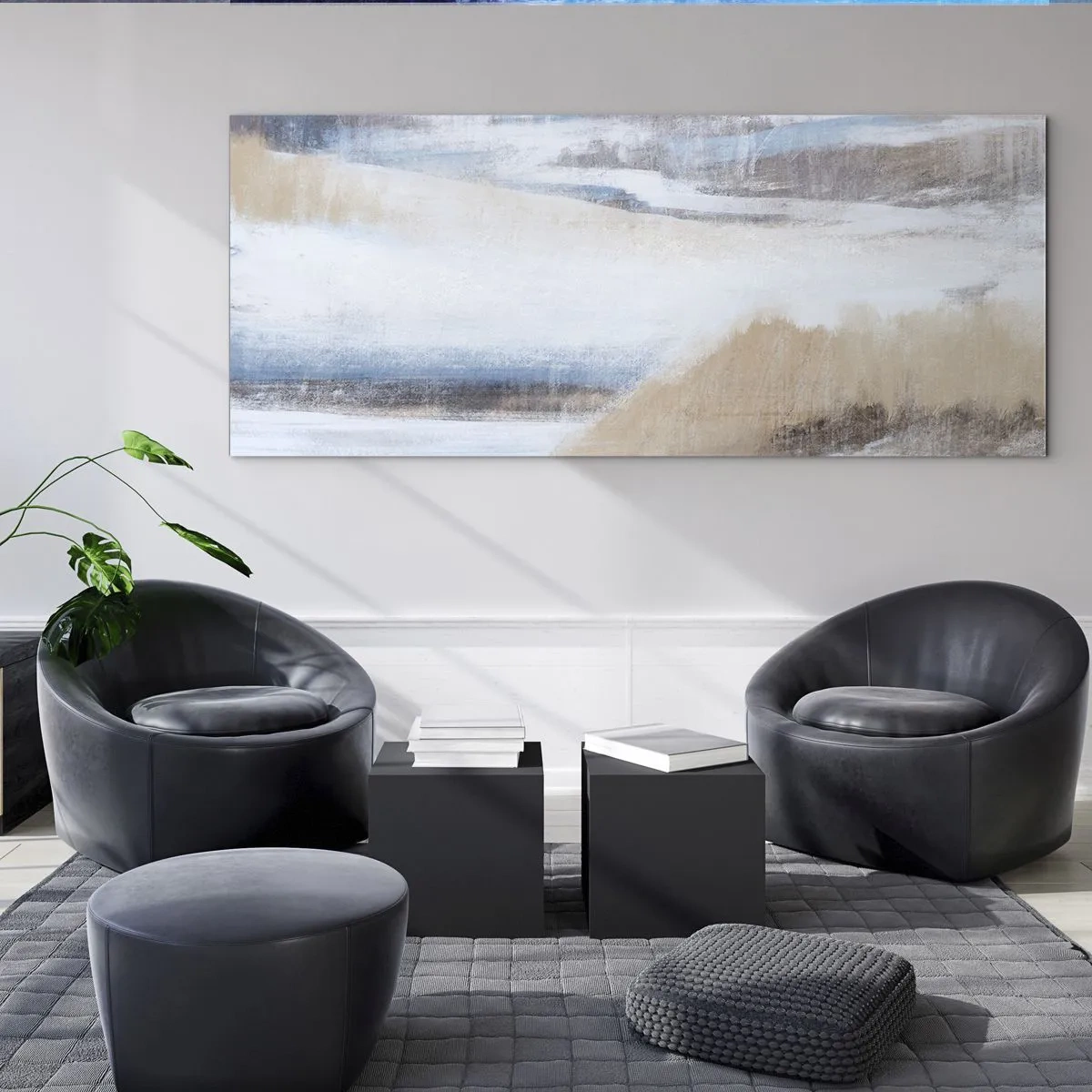Billede på glas - Vinterkomposition - 120x50 cm