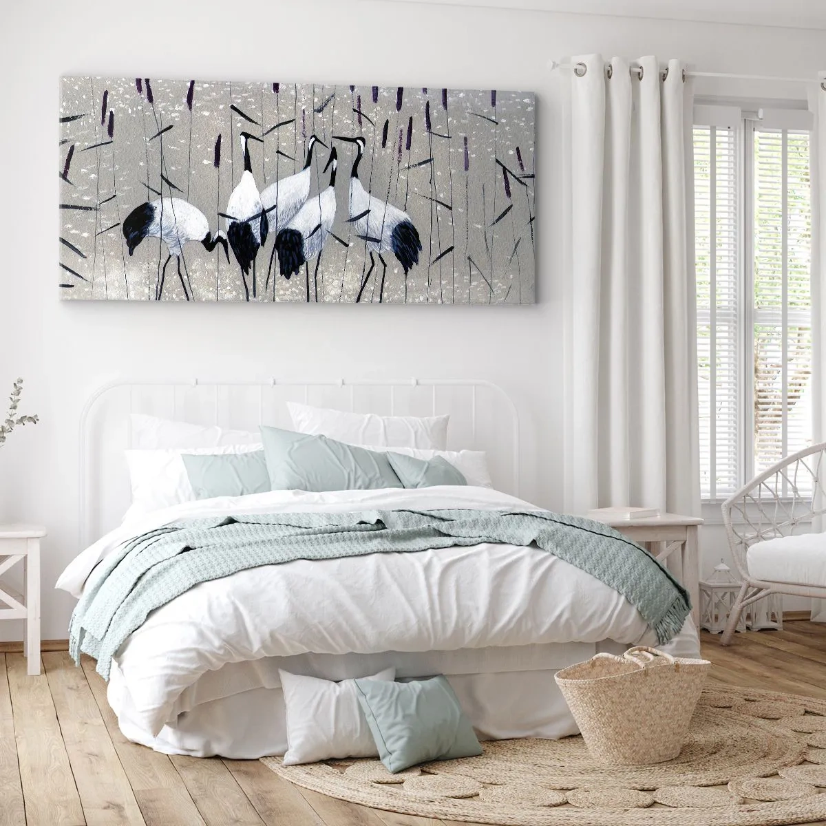 Lærredstryk - Billede på lærred - Blandt sine egne - 160x50 cm