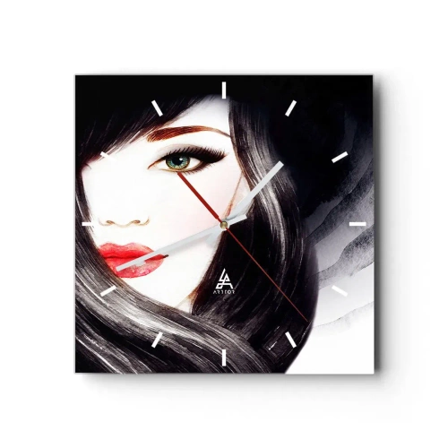 Vægur, Uret - Safir blik - 40x40 cm