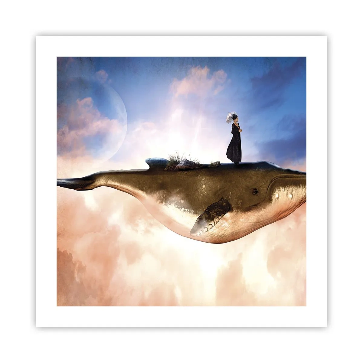 Plakat - En surrealistisk rejse - 50x50 cm