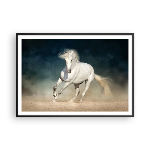 Plakat i sort ramme - Frihed i en ren tilstand - 100x70 cm
