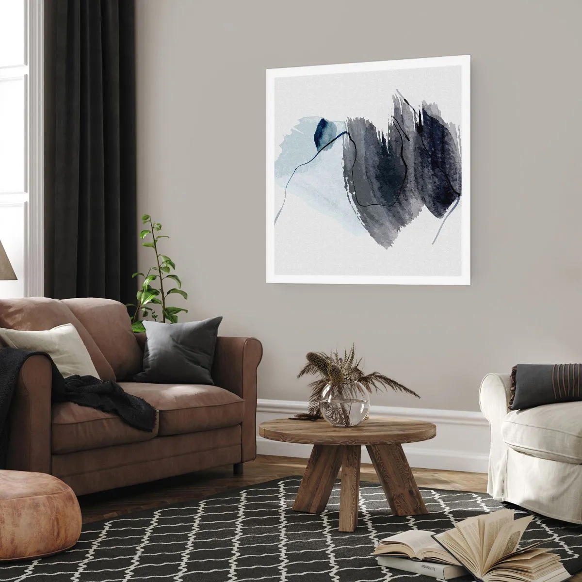 Plakat - Intensitet og bevægelse - 40x40 cm