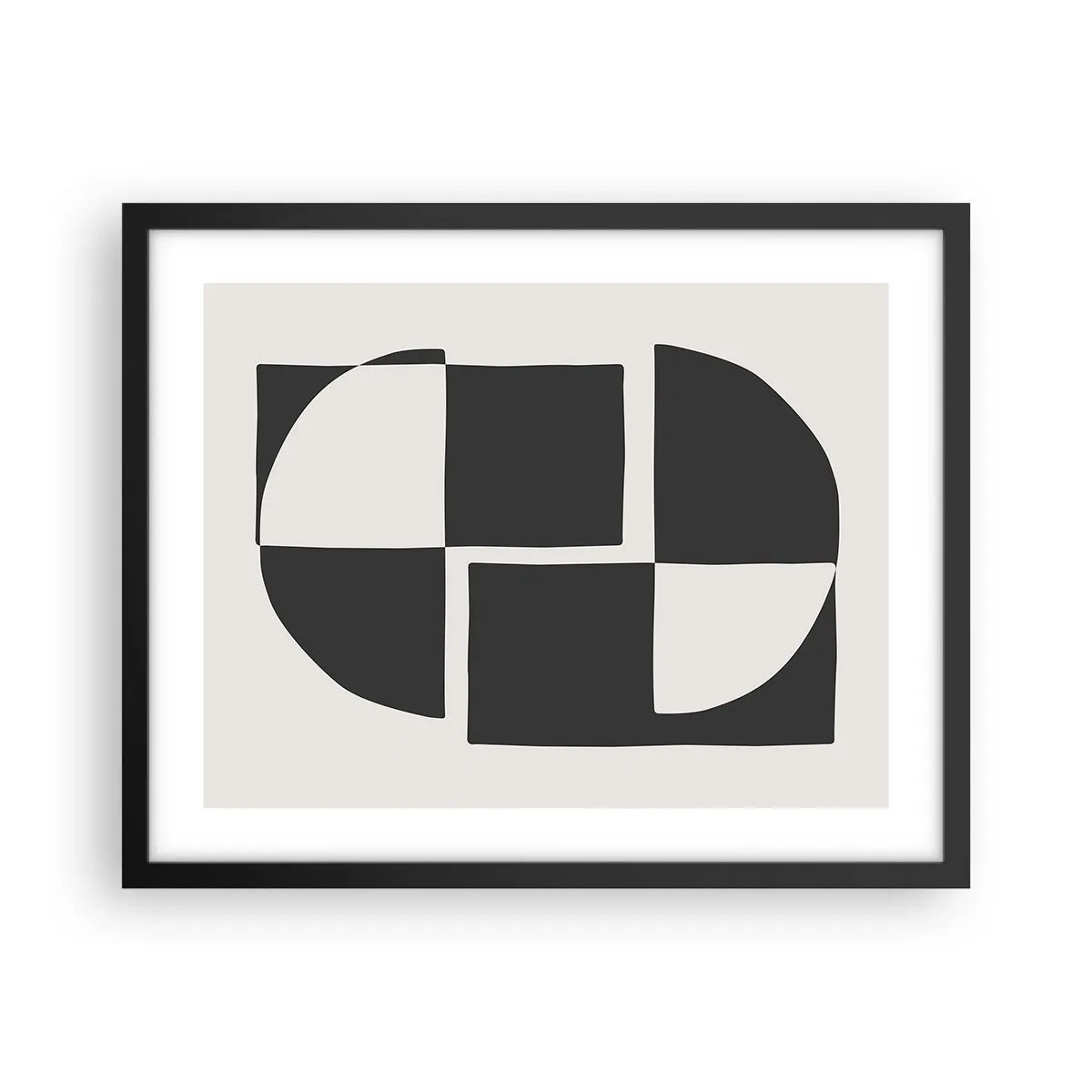 Plakat i sort ramme - Antitese - syntese - 50x40 cm