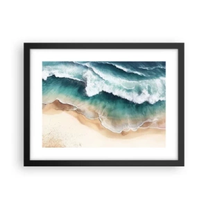 Plakat i sort ramme - Et evigt møde - 40x30 cm