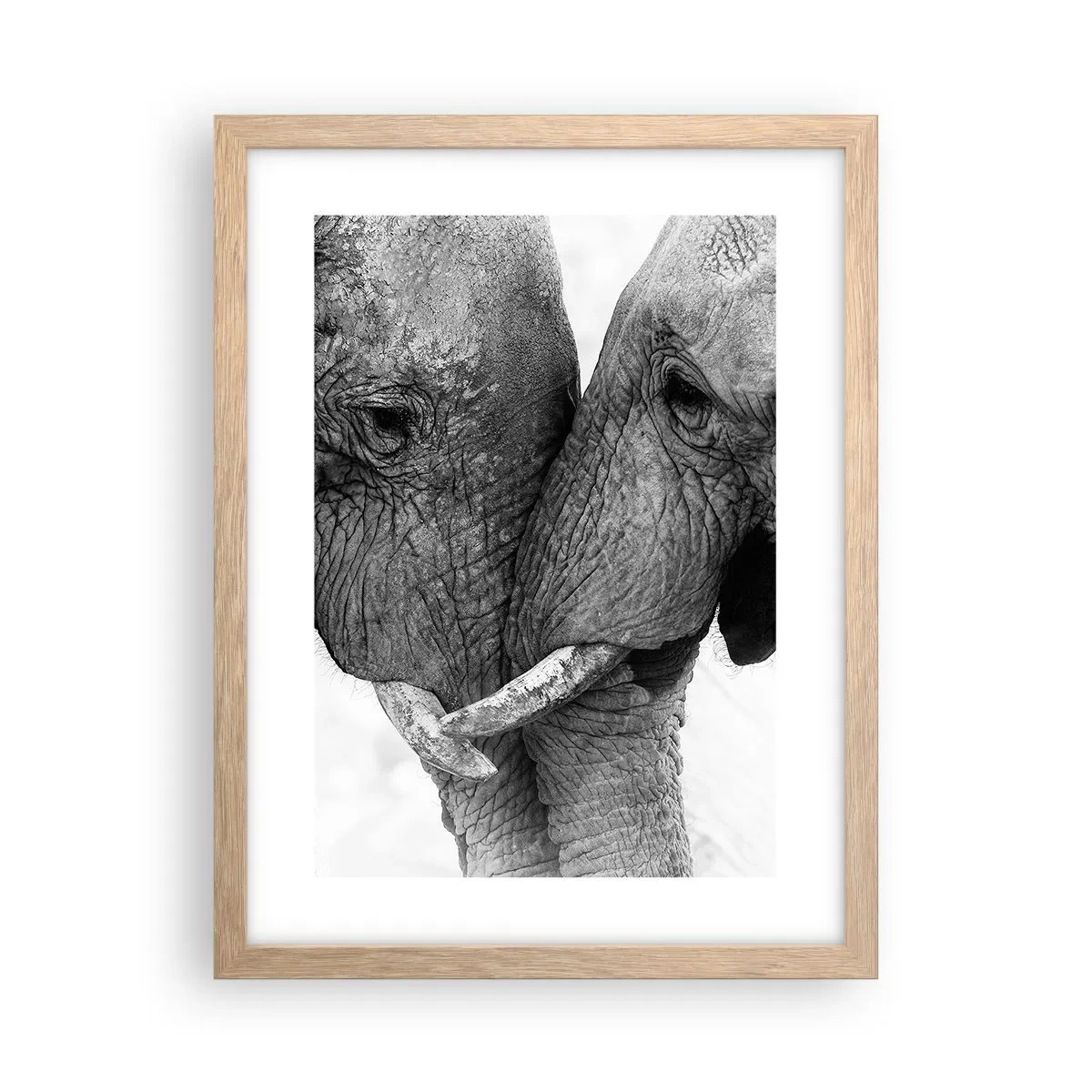 Plakat i ramme af lyst egetræ - Hjertelig tilståelse - 30x40 cm