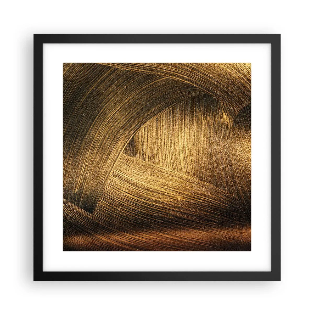 Plakat i sort ramme - I den gyldne labyrint - 40x40 cm
