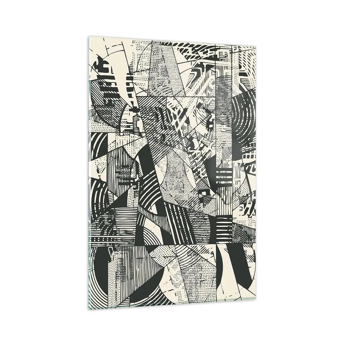 Billede på glas - Nutidens dynamik - 80x120 cm