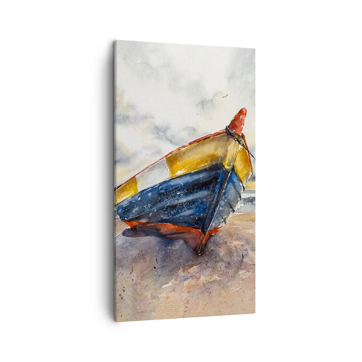 Lærredstryk - Billede på lærred - Hvile på stranden - 45x80 cm