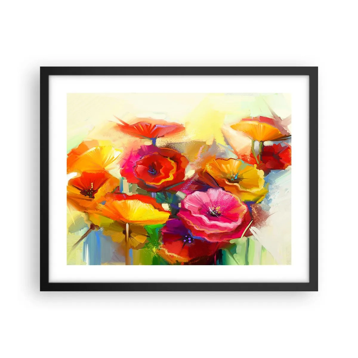 Plakat i sort ramme - Ikke kun rødt - 50x40 cm