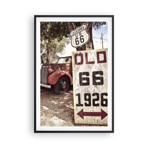 Plakat i sort ramme - En legende om det amerikanske landskab - 61x91 cm