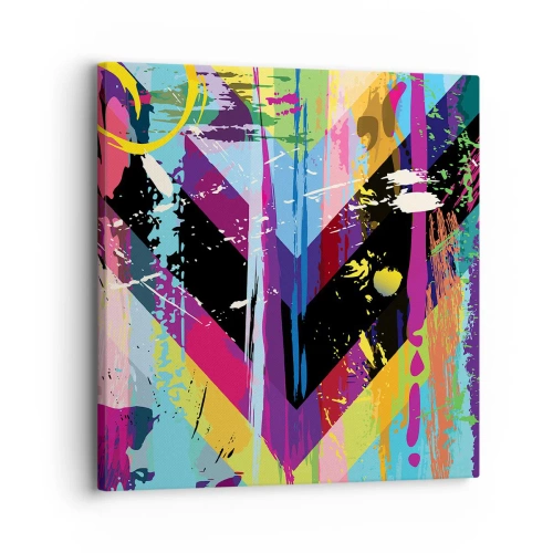Lærredstryk - Billede på lærred - Fra top til bund - 30x30 cm