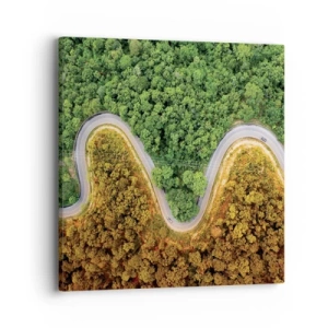 Lærredstryk - Billede på lærred - Grænser og gennembrud - 40x40 cm