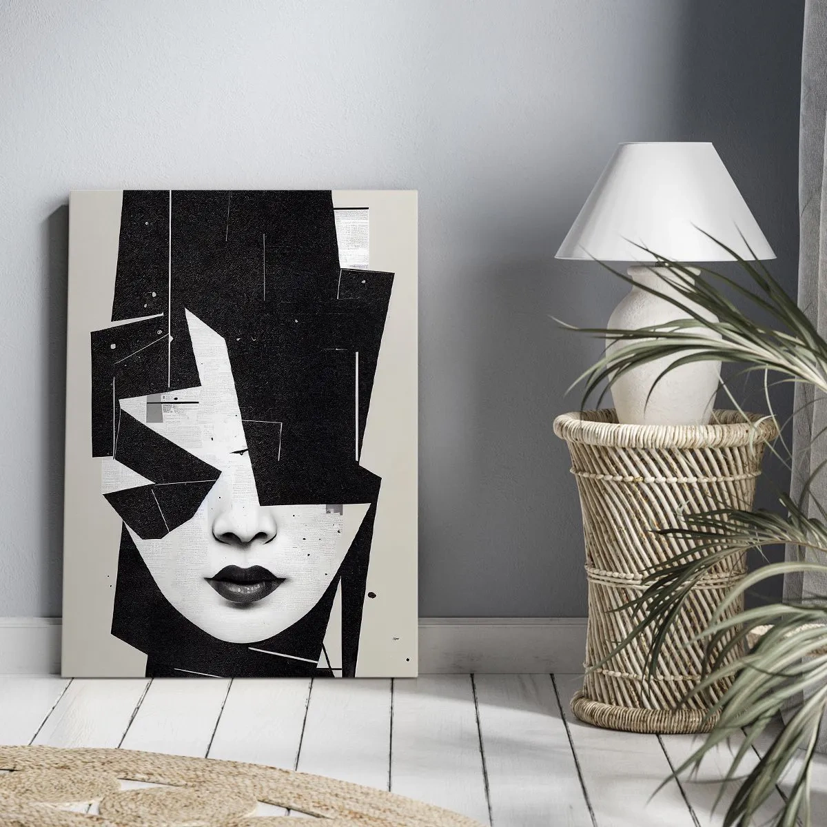 Lærredstryk - Billede på lærred - Dybt skjult - 55x100 cm