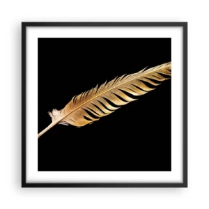 Plakat i sort ramme - Det er ikke nogen ringe præstation, at den... - 50x50 cm