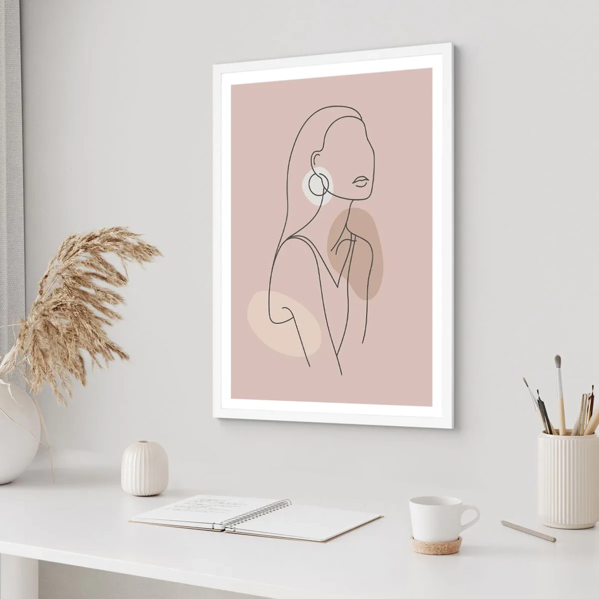 Plakat i hvid ramme - Et ikon for pigelivet - 40x50 cm