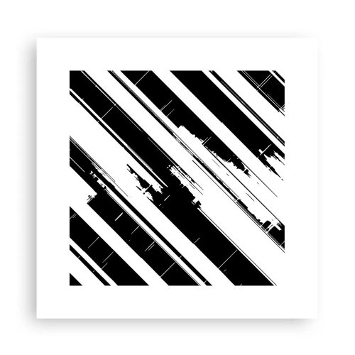 Plakat - Intens og dynamisk komposition - 30x30 cm