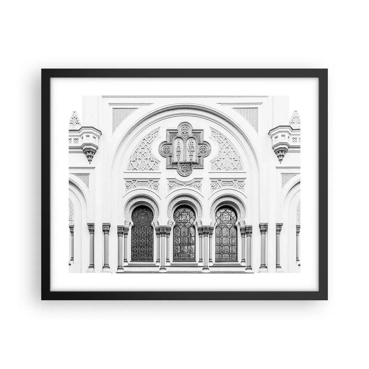 Plakat i sort ramme - På grænsen mellem kulturer - 50x40 cm