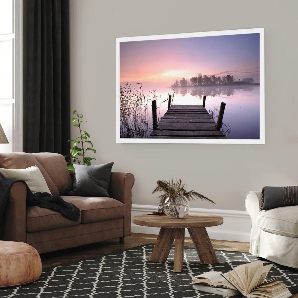 Plakat - Ud af den lilla tåge... - 40x30 cm