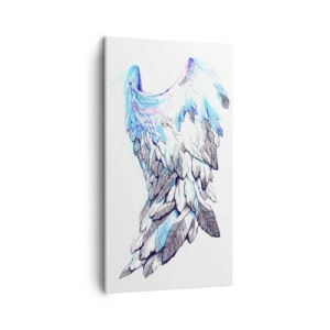 Lærredstryk - Billede på lærred - Jeg har brug for vinger - 45x80 cm