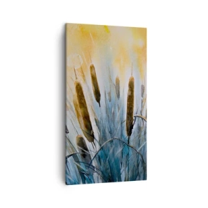 Lærredstryk - Billede på lærred - Vandets kulde, solens varme - 45x80 cm