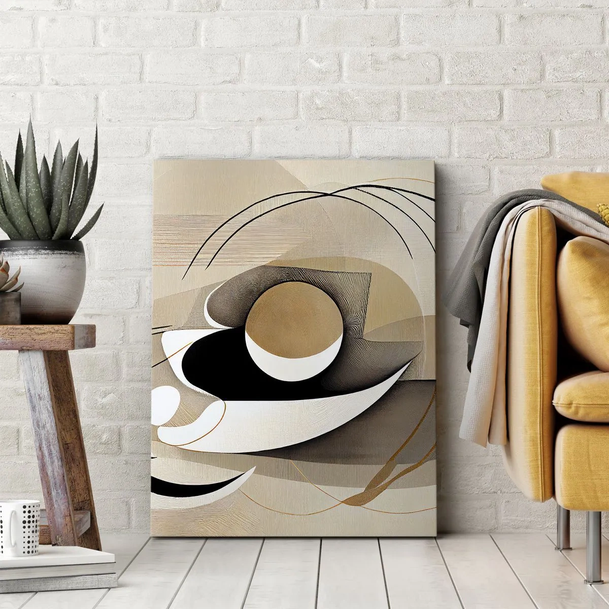 Lærredstryk - Billede på lærred - Komposition: essensen af ting - 50x70 cm