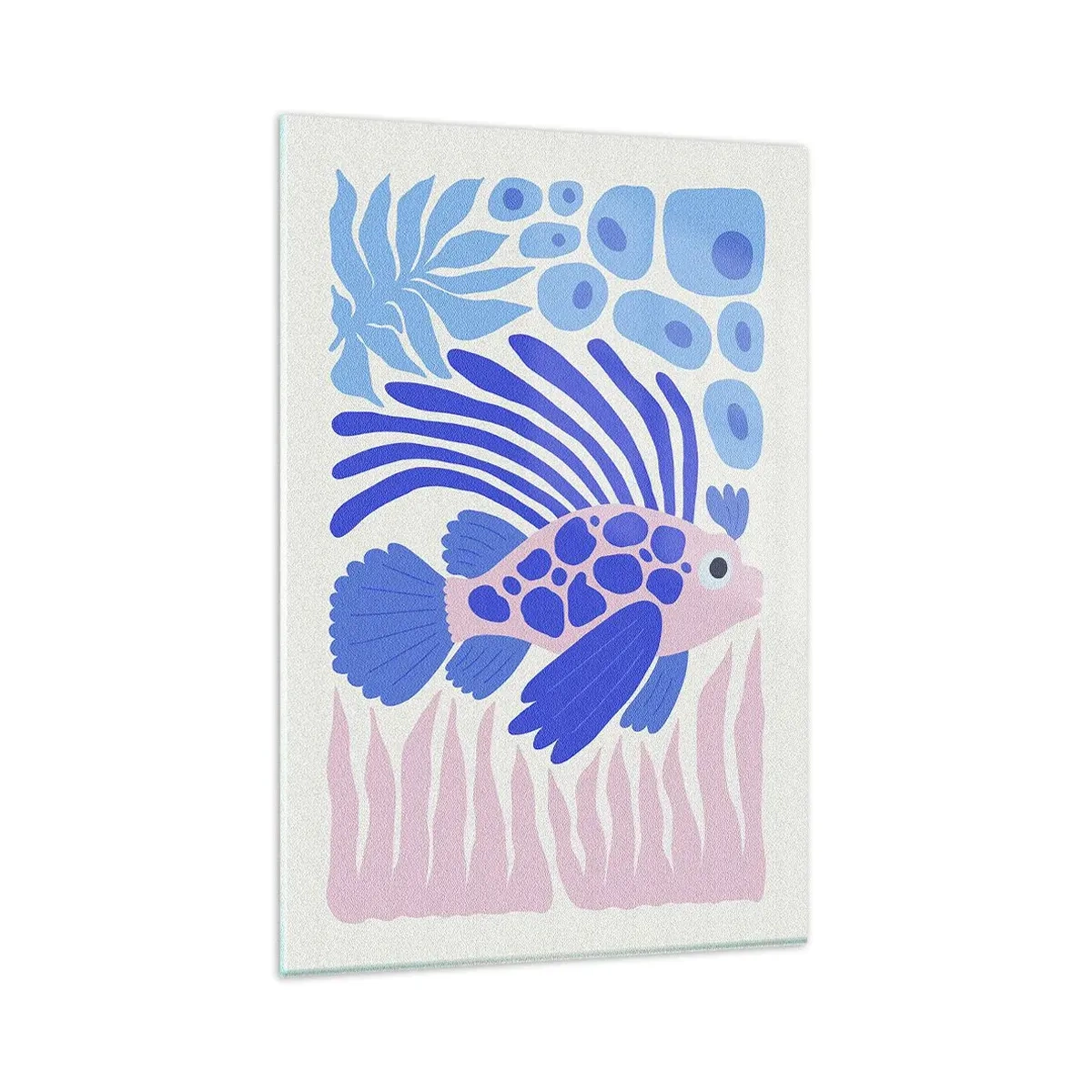 Billede på glas - I dit rette element - 80x120 cm