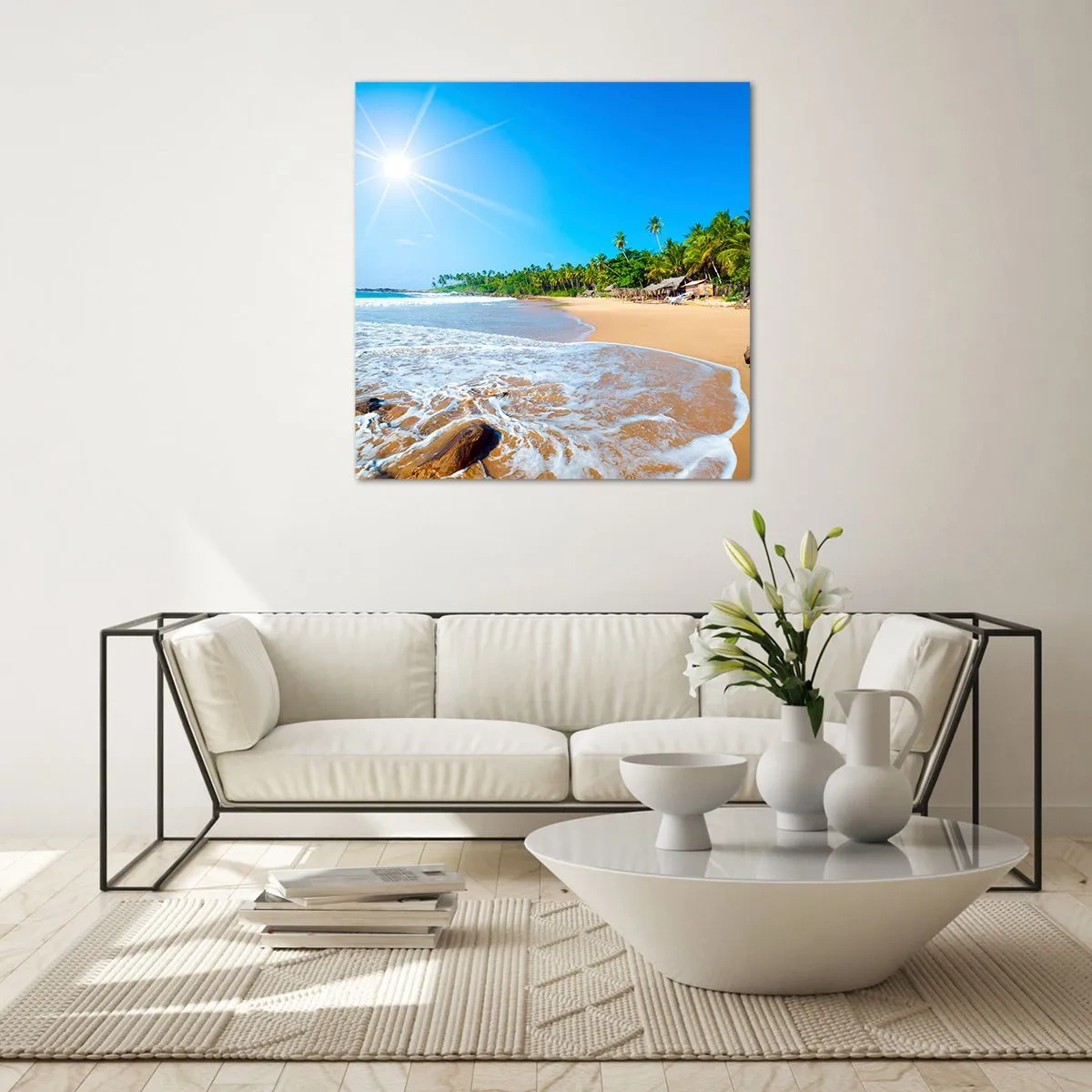 Billede på glas - Et eksotisk sted for dig - 30x30 cm