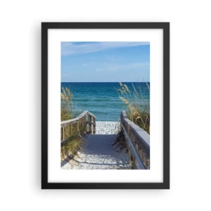 Plakat i sort ramme - I solen, i vinden - 30x40 cm