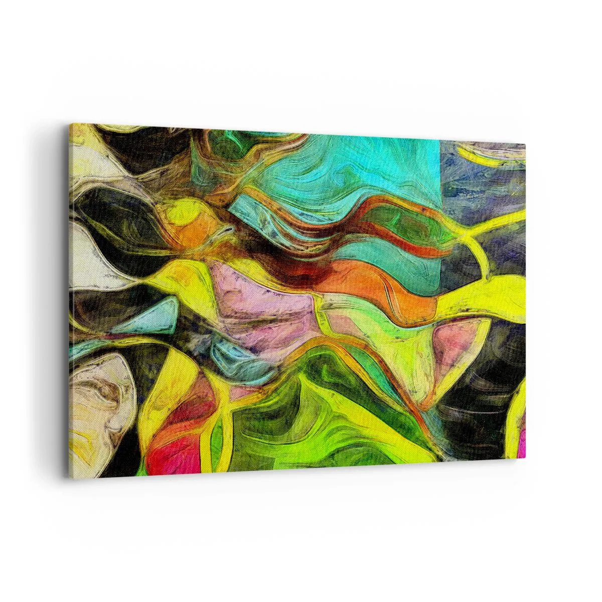 Lærredstryk - Billede på lærred - Bevægelse er liv - 100x70 cm