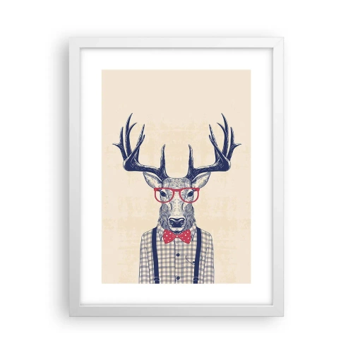 Plakat i hvid ramme - Et underholdende ekstravaganza - 30x40 cm