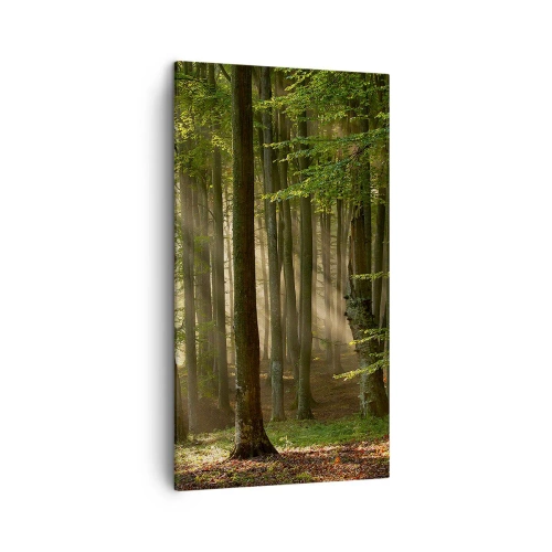 Lærredstryk - Billede på lærred - Strålende på en forårsmorgen - 45x80 cm
