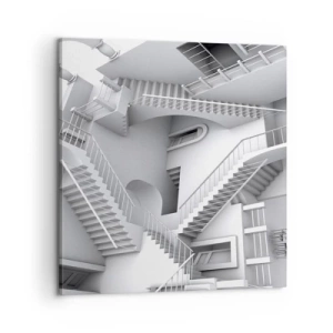 Lærredstryk - Billede på lærred - Rummets paradokser - 60x60 cm