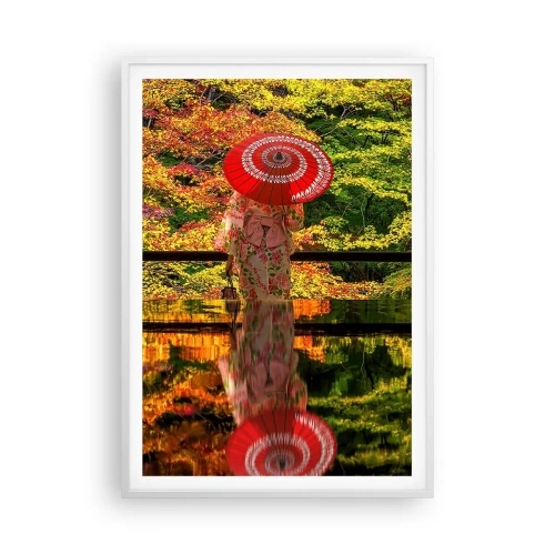 Plakat i hvid ramme - I naturens tempel - 70x100 cm