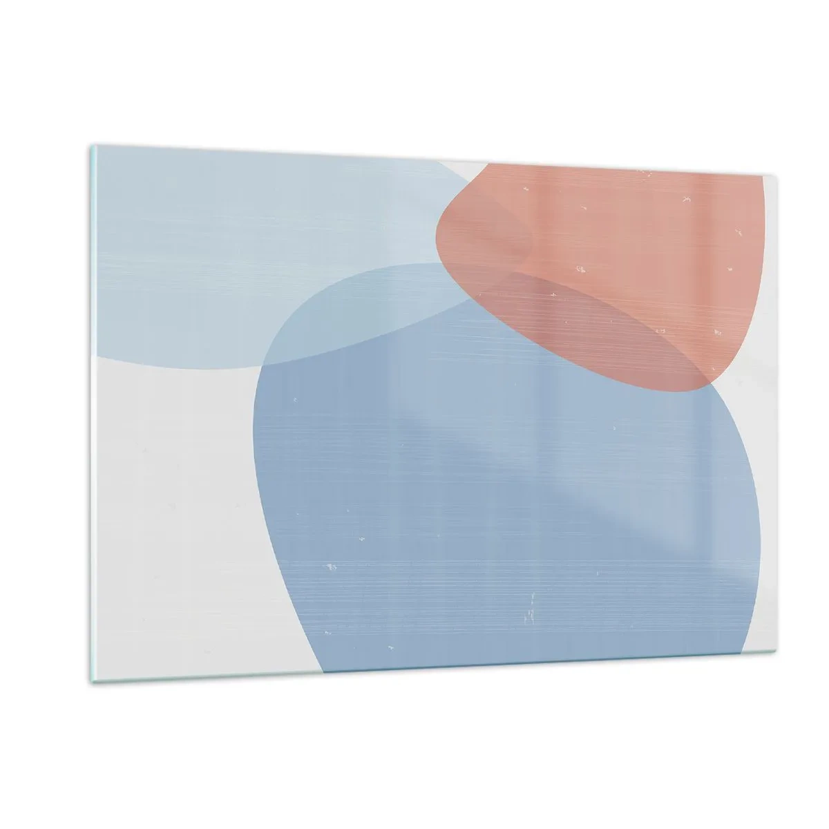 Billede på glas - Pastelfarvede relationer - 120x80 cm