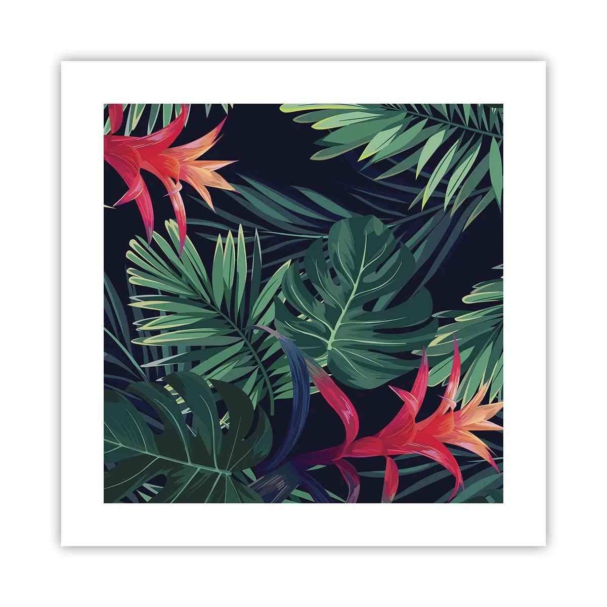 Plakat - Brænd i grønt - 40x40 cm