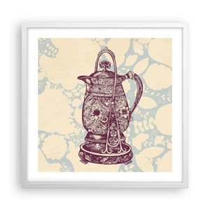 Plakat i hvid ramme - Skønheden i hverdagslivet - 50x50 cm