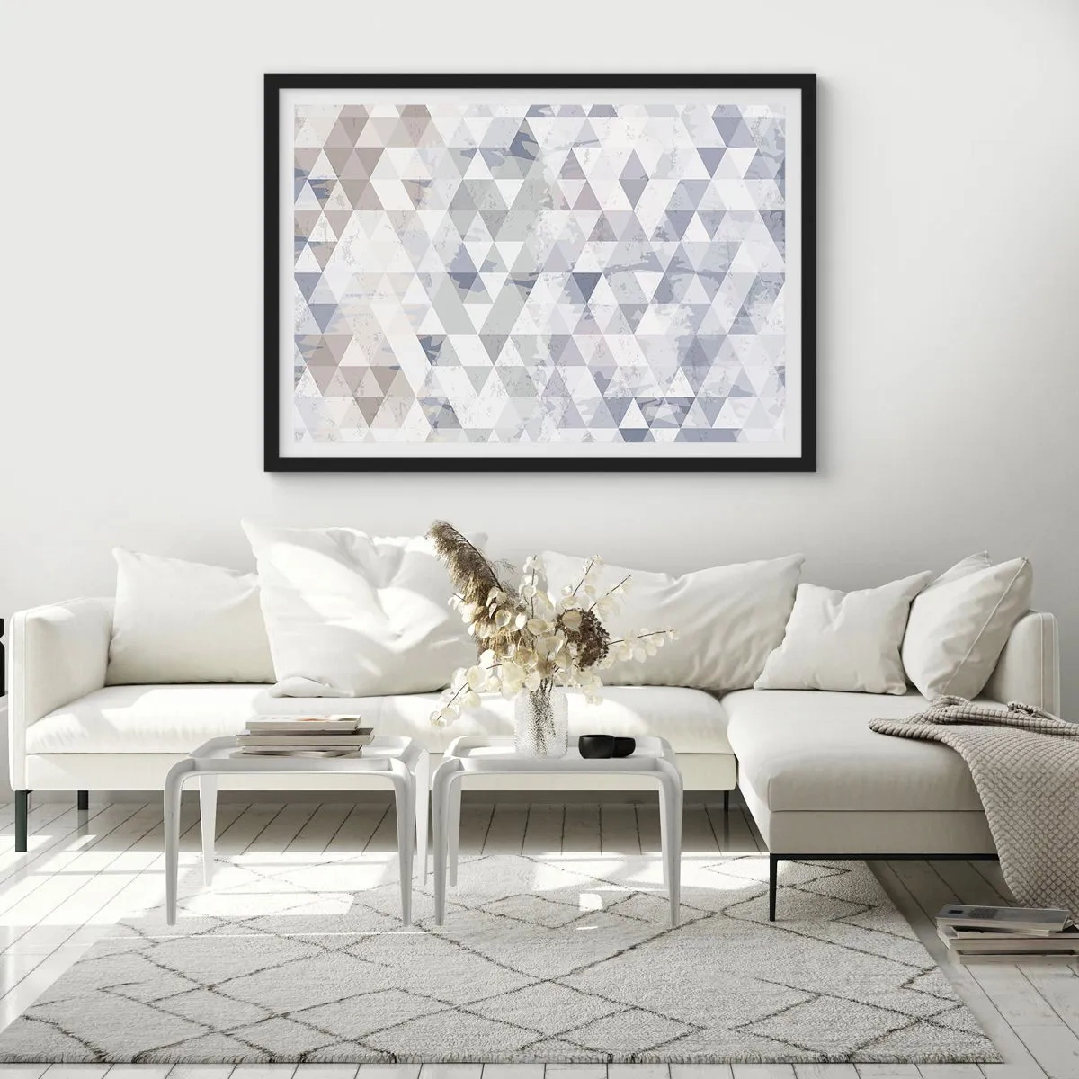 Plakat i sort ramme - I takt på tre - 70x50 cm