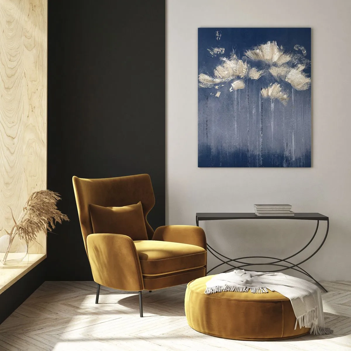 Billede på glas - Som kronblade i vinden - 50x70 cm