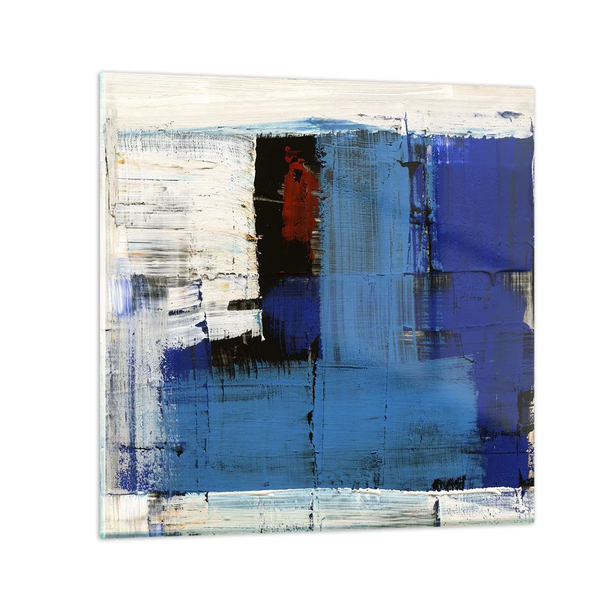 Billede på glas - Det blås hemmelighed - 30x30 cm