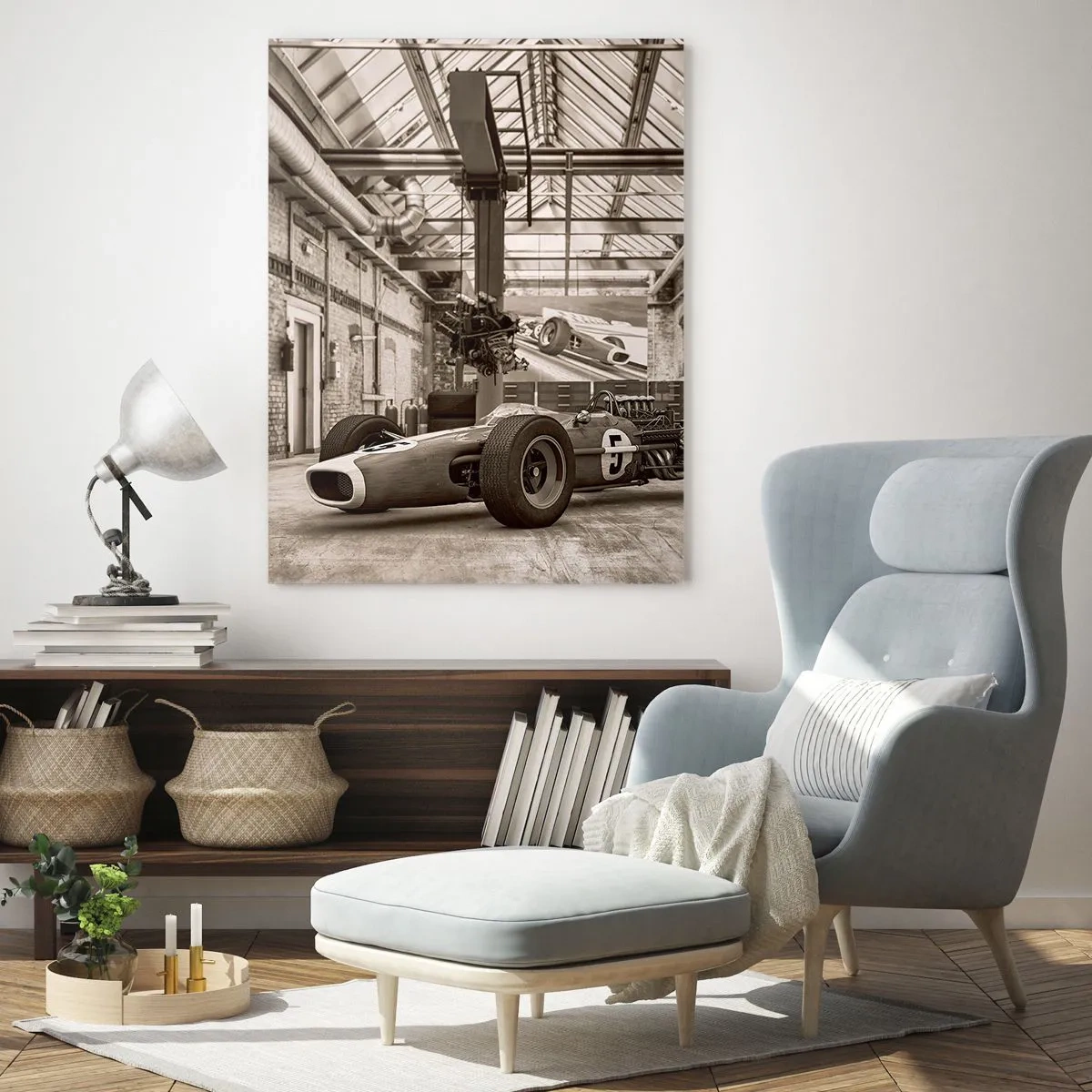 Billede på glas - Vinderens hvile - 80x120 cm