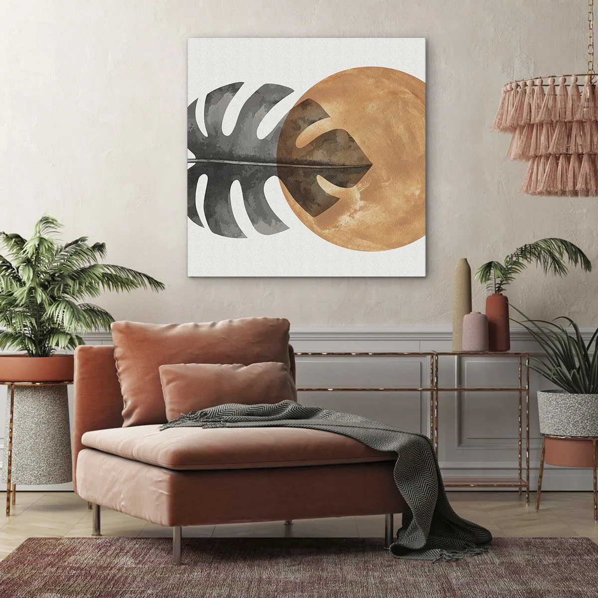 Lærredstryk - Billede på lærred - Altid solen - 60x60 cm