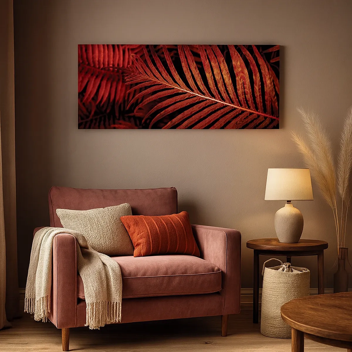 Lærredstryk - Billede på lærred - Livets varme - 30x30 cm