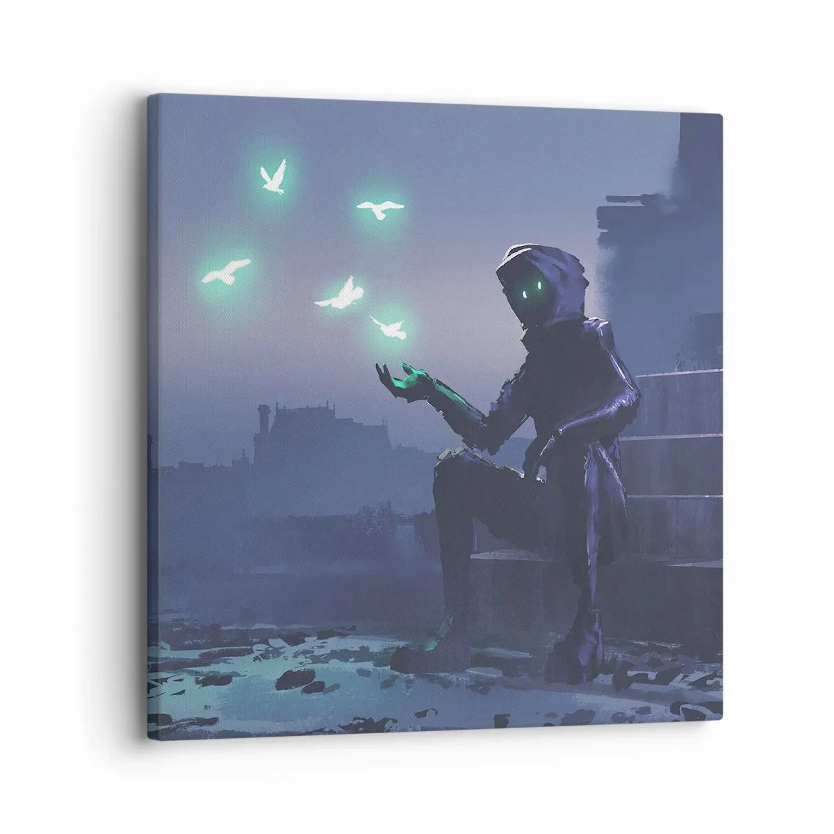 Lærredstryk - Billede på lærred - Livet vil vende tilbage - 30x30 cm